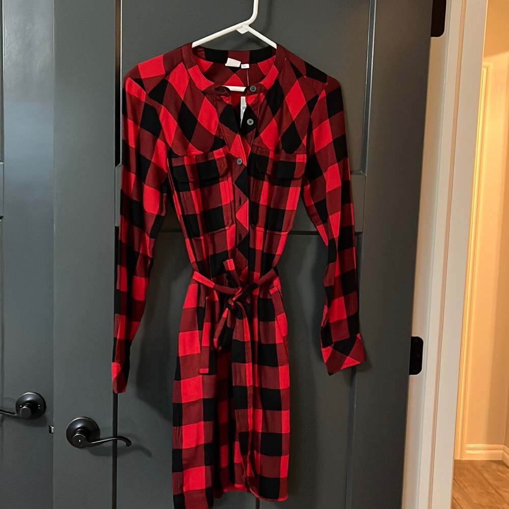 Gap buffalo plaid dress